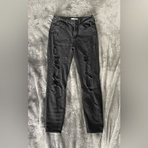 So vintage vibe high rise ankle skinny jeans